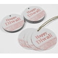 thumbnail image 4 of Inkdotpot Real Rose Gold Foil Happy Diwali Tags Favor Hang Paper Tags 50 Pieces, 4 of 7