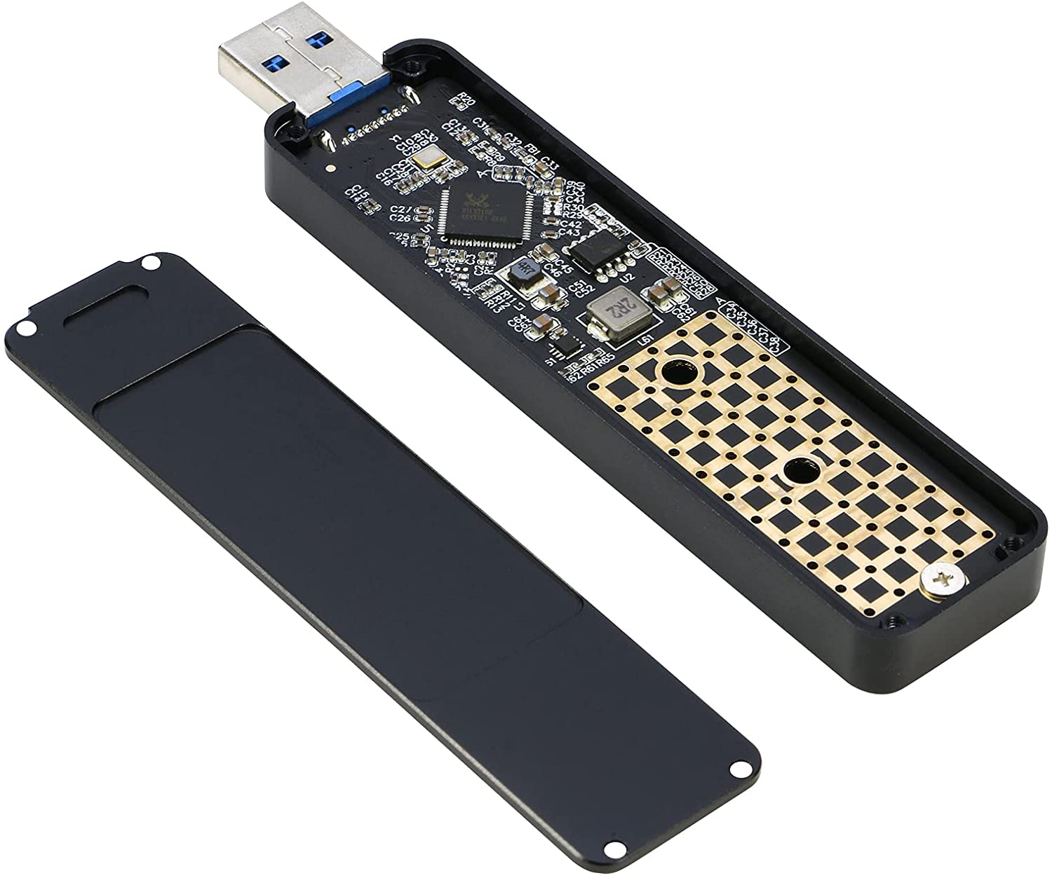 BEYIMEI M.2 NVMe SSDエンクロージャアダプター USB 3.1 Type-C Gen 2 (10 Gbps) からNVME/SATA M-KeyまたはB+Mキー ソリッドステートドライブ 外部(並行輸入品) M.2 Ssd BEYIMEI SATA To USB 3.2 Adapter,Supports NVMe M-Key M.2