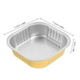 thumbnail image 2 of Dsseng Moules en Aluminium 20 Pcs Plateau de Cuisson Récipient Alimentaire 220ml Moule à Rôtir en Aluminium Jetable 4.41”X4.41”X1.18”, 2 of 10