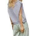 thumbnail image 3 of V Neck Cap Sleeve Tops Sleeveless Women Spring Sweater Vest, 3 of 5