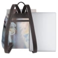 thumbnail image 3 of Disketp The Cat Looks in the Mirror Mochila de Cuero para Mujer, Bolso de Espalda Antirrobo con Estilo para Viaje, Trabajo y Uso Diario, 3 of 4