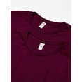 thumbnail image 2 of Fruit of the Loom Men's Crew T-Shirt 2 Pack, Wild Plum, XXX-Large, 2 of 3