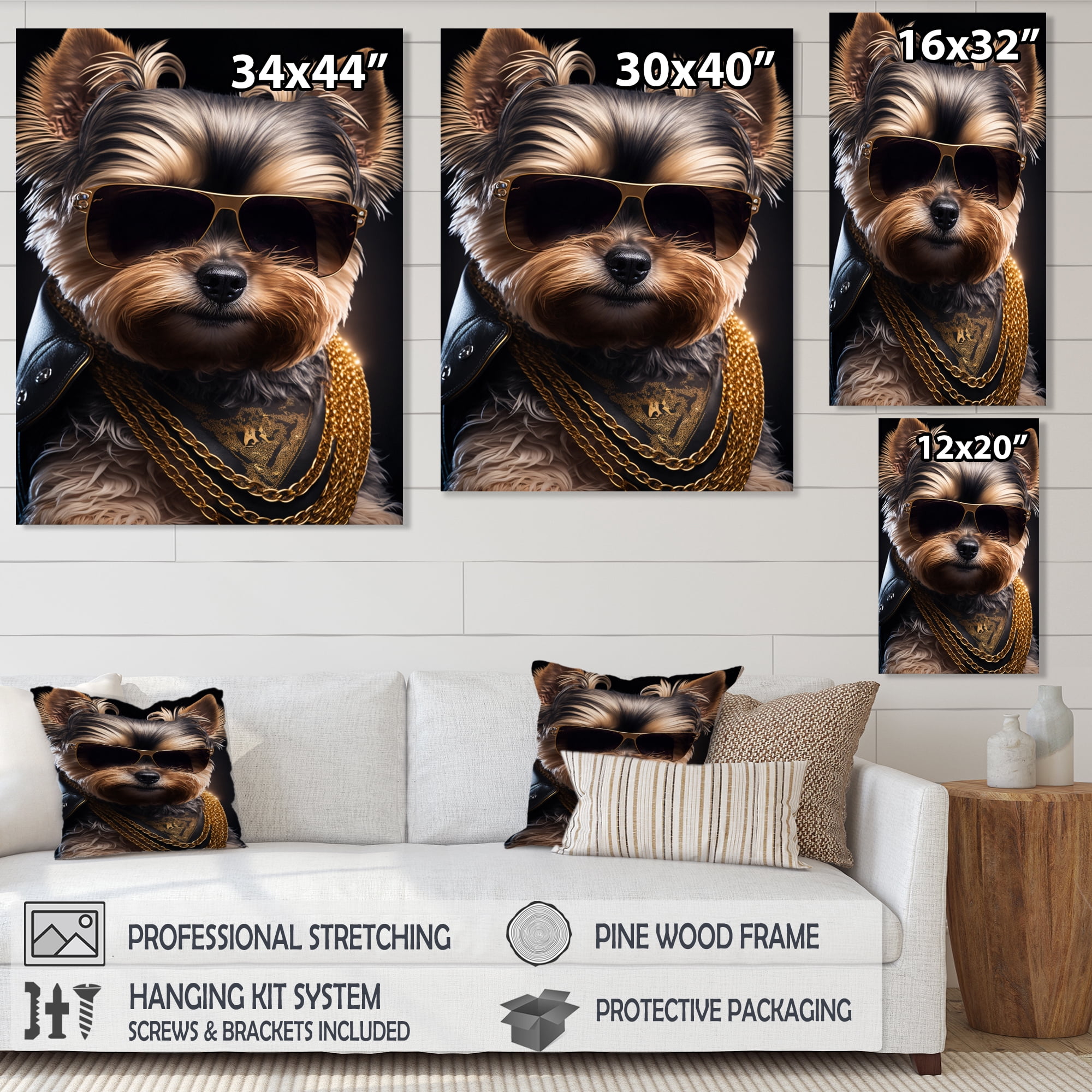 Designart Mafia Yorkshire Canvas Wall Art