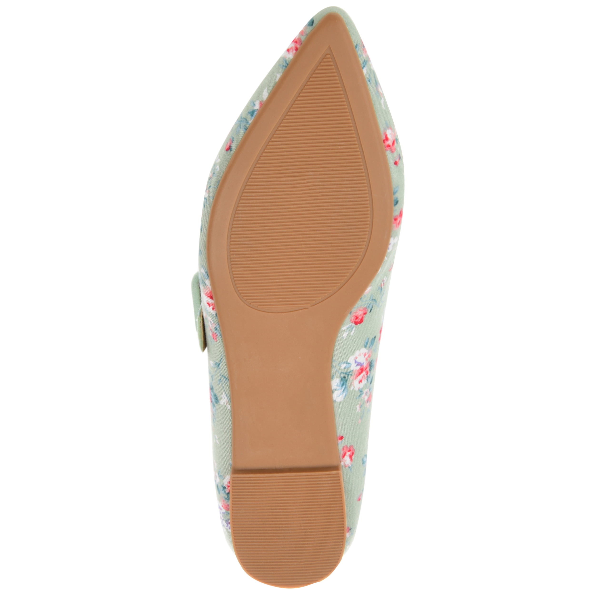 Journee Womens Karissa Buckle Pointed Toe Mary Jane Dress Flats