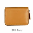 thumbnail image 2 of Qarigey Monedero Monedero corto Cambio Mini billetera Bolsillo Cremallera Titular de la tarjeta Cuero de vaca Gran capacidad De moda para Type3 NO3, 2 of 6