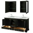 thumbnail image 2 of Wyndham Collection Wcs202072dcmunomed Deborah 72" Free Standing Double Vanity Set - Dark, 2 of 7