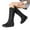Black, variant on Bnwani Women Boots Footwear Toe Mid-Heel Thick Knee-High Casual Snow Boot Black Size 4.5