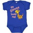 thumbnail image 3 of Inktastic My Glamma Loves Me Cute Giraffe Boys or Girls Baby Bodysuit, 3 of 5