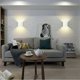 thumbnail image 4 of Luces de pared LED, lámpara de pared Versailles Modern Indoor 2Pcs Lighting 6W LED Wall Sconce 3000K Up and Down Lámpara de pared para sala de estar, dormitorio, pasillo [Clase de eficiencia energéti TUNC Sencillez, 4 of 5