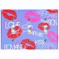 thumbnail image 1 of Metal Light Switch Plate Cover Lipstick Kisses Love Romance Violet LOV006, 1 of 13