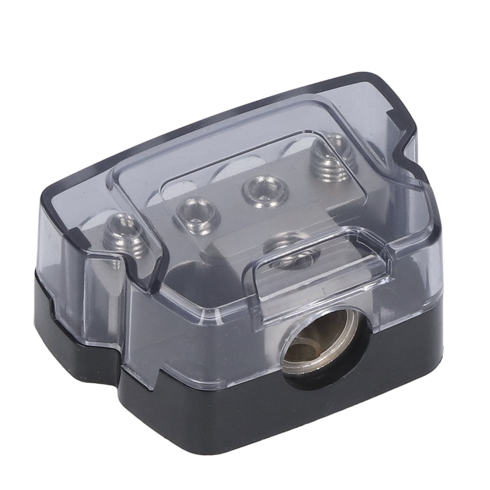 Car Audio Fuse Holder Distribution Block Car Stereo Audio Inline Auto Fuse Holder Distribution Block 0 2 4 AWG in 4 6 8 Gauge Out Clear Plastic Case 
