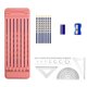 thumbnail image 1 of Estuche portátil con cierre magnético, 7 compartimentos, impermeable, para estudiantes, niños, útiles escolares con lápices, borradores y reglas., 1 of 7