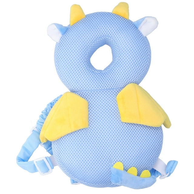 Almohadillas protectoras para la cabeza y la espalda de bebés, almohadilla de seguridad para la cabeza de niños pequeños, almohada tipo mochila para bebés de 13 años (Little Flying DragonMesh)