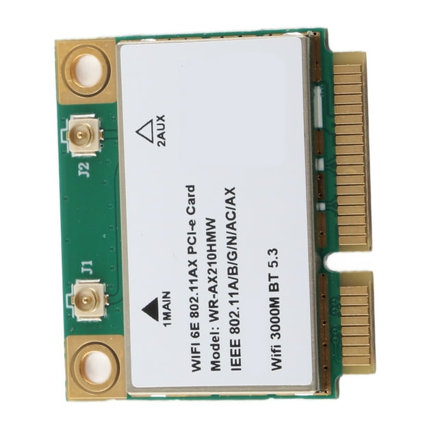 Wifi Card, MU MIMO Multithreading Technology Efficient Transmission Net Card 5374M WIFI 6E for Computer for Laptop