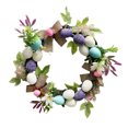 thumbnail image 1 of Corona de Pascua de primavera Ticfox Ratán seco + plástico + tela Tamaño 30 cm, 1 of 14