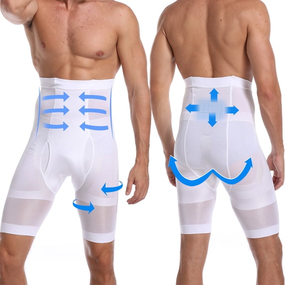 SHAPERIN Men's Slimming Shorts Waist Training Compression Shaper Pants