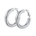 thumbnail image 1 of Pendiente de aro pequeño PROSTEEL para mujer Acero inoxidable 30 mm, 1 of 9