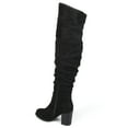 thumbnail image 6 of Journee Womens Kaison Stacked Heel Over The Knee Boots, Widths Available, 6 of 10