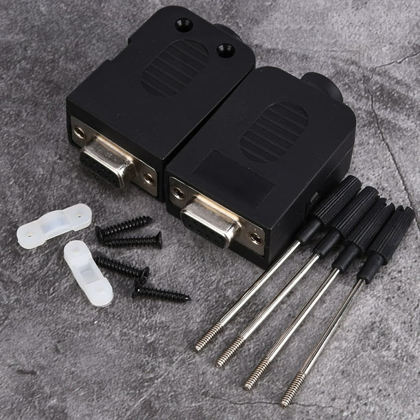 Adaptador de Terminal NikouMX DB9 9Pin 2 uds conector de clavija de tornillo