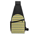 thumbnail image 3 of Disketp Sling Backpack,Multipurpose Crossbody Shoulder Bag Travel Hiking Daypack-Mardi Gras Purple Yellow Plaid, 3 of 6