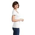 thumbnail image 3 of District Made Ladies Perfect Weight Scoop Tee-XS (Bright White), 3 of 6