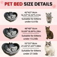thumbnail image 3 of Cute Heart Shaped Dog Bed Kennel Love Nest Soft Cotton Velvet Warm Sleeping for Winter Summer, 3 of 8