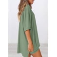 thumbnail image 4 of Conjunto Coordinado PRETTYGARDEN de 2 Piezas para Estar en Casa Verde Frijol Talla L, 4 of 5