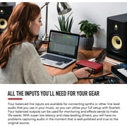 Focusrite Scarlett 2i2 Studio 4th Gen USB Interface Microphone Headphones Software Suite Broadcast Arm Springs XLR Cable Pop Filter