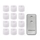 thumbnail image 1 of Yuarrent 12 Uds. Bombilla parpadeante realista y brillante, funciona con pilas, sin llama, luces LED para té, velas, luces para ventana, acampada al aire Iluminación navideña Yuarrent HA012977-00, 1 of 6