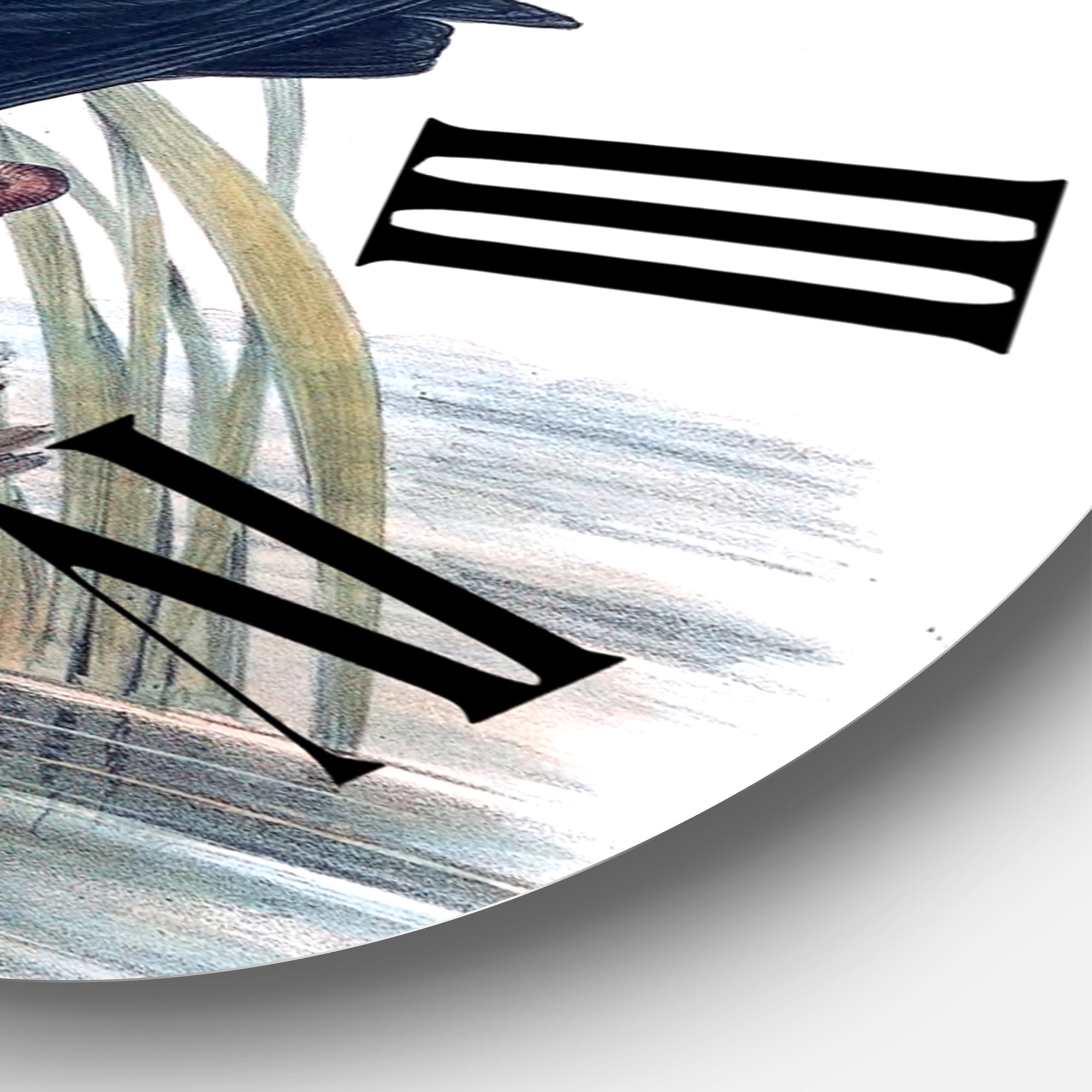 Designart 1 in Quartz Traditional Wall Clock