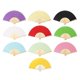 thumbnail image 1 of 10 Pcs Handheld Fans Foldable Paper Fan Kids Paper Fan Handheld Folding Fans Painting Paper Fan Paper Folding Fan Folding Fans, 1 of 2