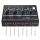 thumbnail image 4 of AMP‑I4Ⅱ Amplificador de Auriculares Profesional de 4 Canales Amplificador Estéreo Compacto de Audio + Entrada de 6,35 mm A 3,5 mm Control de Volumen Enchufe Estadounidense, 4 of 5