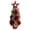 Burgundy, variant on Pre‑Decorated Tabletop Mini Christmas Tree with Star Topper,Small Potted Artificial Xmas Tree,for Desktop Shelf Mantel Home Holiday Decoration,3.15x7.87 inch,Red