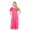 Fuchsia, variant on Womens Nightgowns Sleepwear Soft Pajama Dress Short Sleeve Nightshirts