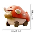thumbnail image 6 of Konghyp Mini Toy Press Car – Cute Little Animals Car for 1-3 Years Old – Perfect Early Education and Birthday Gift for Toddlers, Cows, 6 of 7