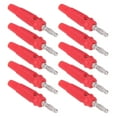 thumbnail image 2 of Connecteur de Prise Banane, Résistance à l'Oxydation Borne de Prise Banane Transmission de Courant Stable Robuste Longue Durée de Vie Facile à Utiliser pour Équipement Industriel Rouge, 2 of 8