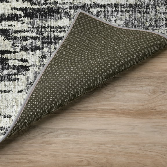 Addison Rugs Indoor/ Outdoor Accord Modern Brushstrokes Polyester Washable Rug New 1'8" x 2'6" - Grey