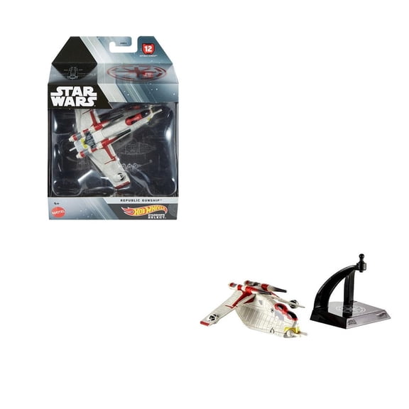 Vehículo de Colección Mattel Hot Wheels Star Wars Republic Gunship