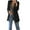 Black, variant on Brnmxoke Women's Lightweight Blazer Jackets Open Front One Button Regular Office Blazer Boyfriend Blazer Jacket for Women Plus Size