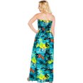 thumbnail image 2 of HAPPY BAY Women's Pencil Tube Top Maxi Evening Dress Strapless Dresses for Women One Size Teal, Palm Tree, 2 of 4