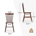 thumbnail image 4 of Dycanpo Dining Chairs Set of 6, Kitchen/Dining Room Wooden Chairs with Mid Century Modern,18'', 4 of 11