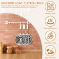 thumbnail image 3 of HLONK Diffuseur de Chaleur en Acier Inoxydable avec Poignée Réducteur de Flamme Uniforme Plaque de Cuisson Garde-Flamme pour Cuisinière à Gaz et Électrique, 3 of 10