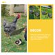thumbnail image 4 of 3 estacas decorativas de acrílico con forma de gallina y pollito para jardín., 4 of 6