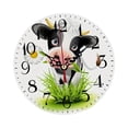 thumbnail image 1 of Reloj de pared de madera con diseño de vaca rústica, silencioso, preciso y decorativo. 30cm 12 pulgadas, 1 of 9