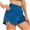 Dark Blue, variant on WCMZJ High Waisted Athletic Running Shorts for Women Dolphin Shorts High Split Quick Dry Gym Workout Shorts with Zipper Pocket