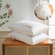 thumbnail image 5 of Plantillas de almohada de hotel - Almohada de poliéster suave y cómoda, 30,7x18,89 pulgadas, soporte medio para adultos, blanco y gris, 5 of 6