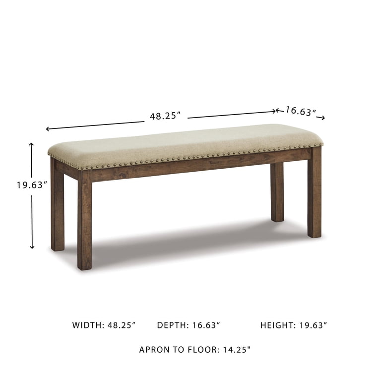 Signature Design by Ashley Moriville Dining Bench, Beige photo 6