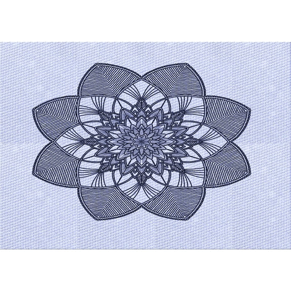 Ahgly Company Machine Washable Indoor Rectangle Transitional Lavender Blue Area Rugs, 4' x 6'