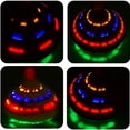 thumbnail image 4 of Vogacara Trompos clásicos Juguete Luz LED Música Gyro Juguete Mano Empuje hacia abajo Top LED Flash Gyro Niños Niño Juguetes intermitentes Videojuegos portátiles Vogacara FN0412-00B, 4 of 6