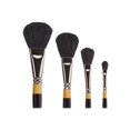 thumbnail image 5 of KINGART Original Gold 9275 Oval Mop Super Soft Dyed Black Natural Goat Hair Series Premium Multimedia Artist Brushes, Set of 4, 5 of 5